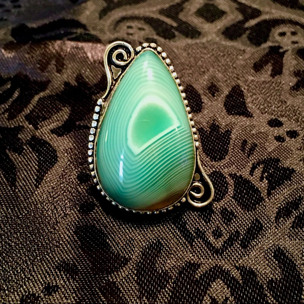 .925 Botswana Agate Ring